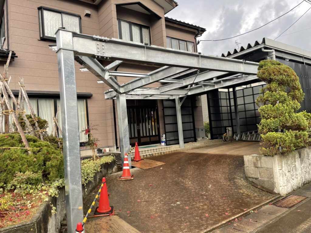 住宅の鉄骨工事 施工事例